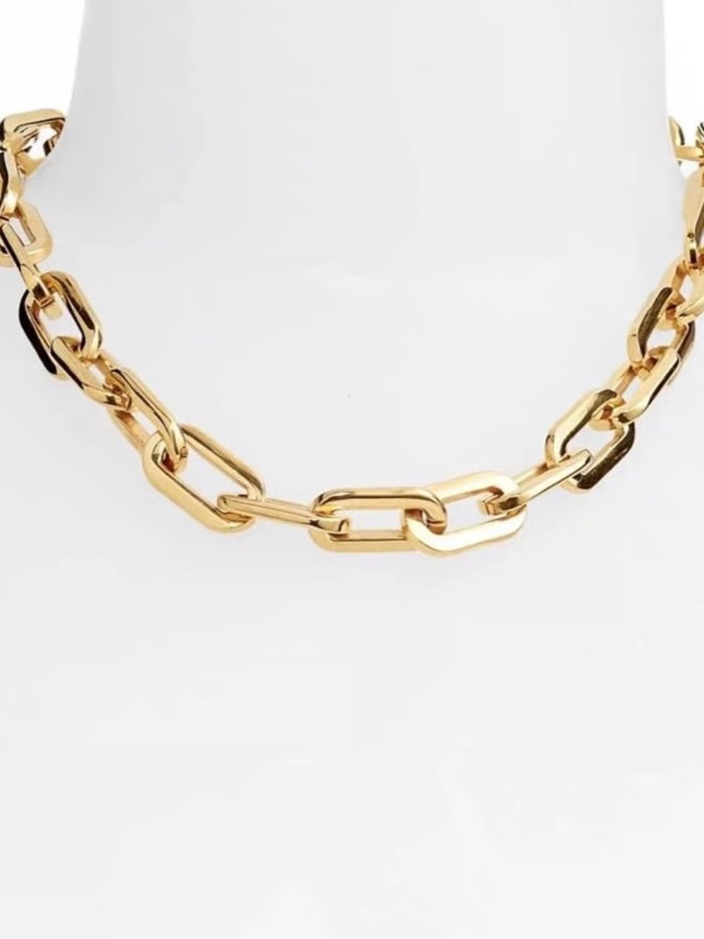 Elle Gage Necklace Large Bold Thick Golden Chain